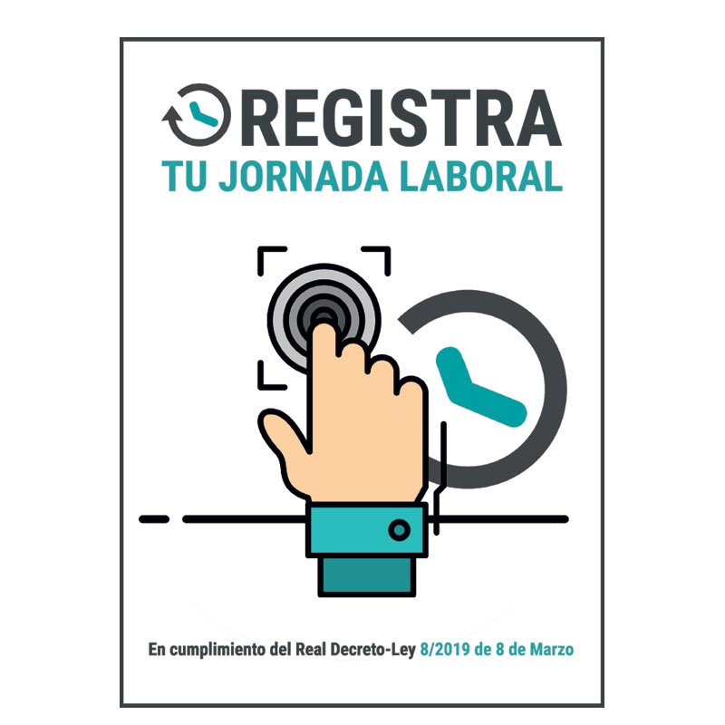 PLACA/CARTEL REGISTRO JORNADA LABORAL BSC20571